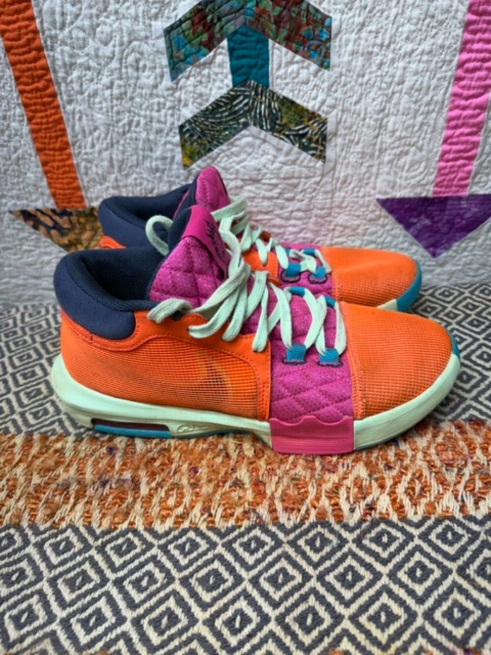 Nike LeBron Witness 8 Orange Laser/Fuchia Men's Size 8